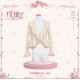 Mademoiselle Pearl Rose Garden Frilled Ribbon Trim Cardigan(Reservation/Full Payment Without Shipping)